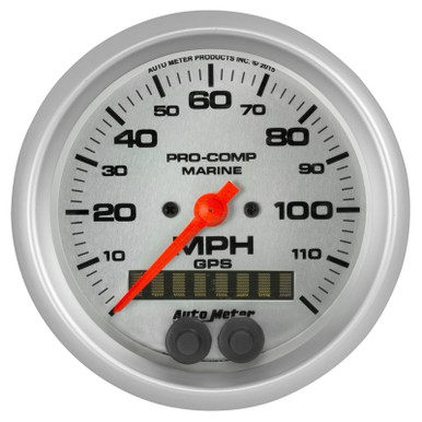 Auto Meter 4492 Ultra-Lite 3-3/8" 120 Mph Mechanical Speedometer With Trip