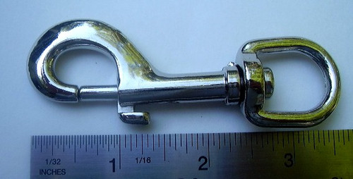SWIVEL SNAP BOLT HOOKS 5/8" Nickel Silver Finish 6 pcs