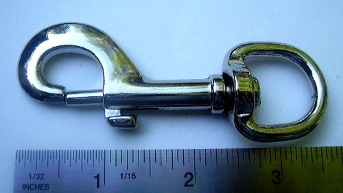 SWIVEL SNAP BOLT HOOKS 3/4" Nickel Silver Finish 6 pcs