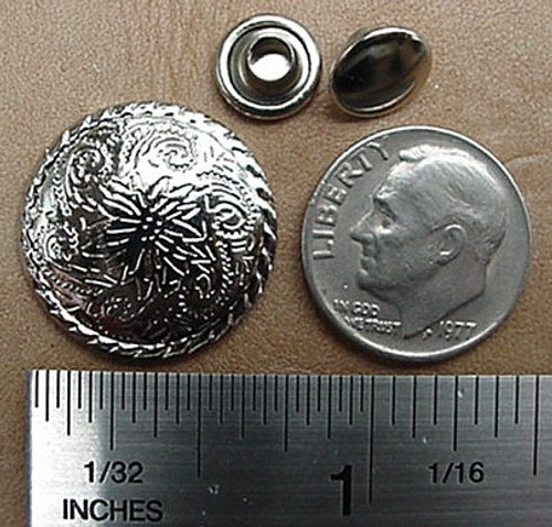 CONCHOS ROPE EDGE RIVET BACK 3/4" 20 pieces