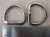 STEEL DEE RINGS WELDED 3/4" ID Nickel Plate 40 pcs