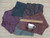 SCRAP UPHOLSTERY LEATHER Craft Mixed Medium Pcs 12 SF