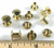 CONCHOS Chicago Screws 1/4" Plain 50 pieces BP GOLD