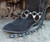 BIKER BOOTS BOOT CHAINS BLACK TOPGRAIN COWHIDE LEATHER, 3 REAL THUMBCUFFS 