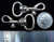 BABY 1/2" SWIVEL SNAP BOLT HOOKS NICKEL FINISH 16 pieces