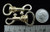 BABY 1/2" SWIVEL SNAP BOLT HOOKS GOLD FINISH BP 16 pieces