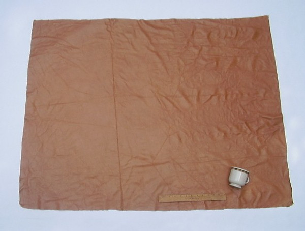 UPHOLSTERY LEATHER PIECE COWHIDE LIGHT BROWN Light Weight 12 Square Feet 3' x 4'