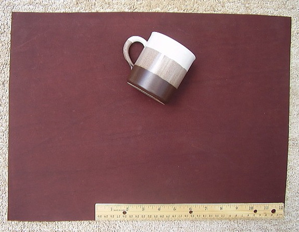 SCRAP LACE LEATHER BROWN COWHIDE 12" x 18" PIECE #L501