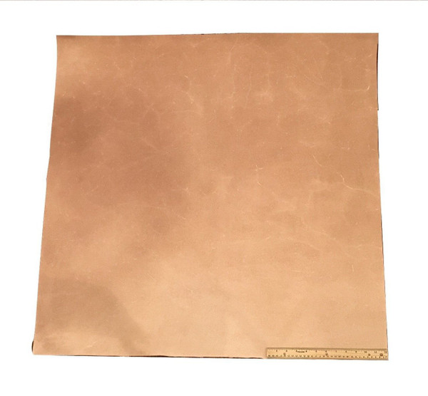 LEATHER SIDE PIECE VEG TAN SPLIT Medium Weight 9 Square Feet, 3' x 3'