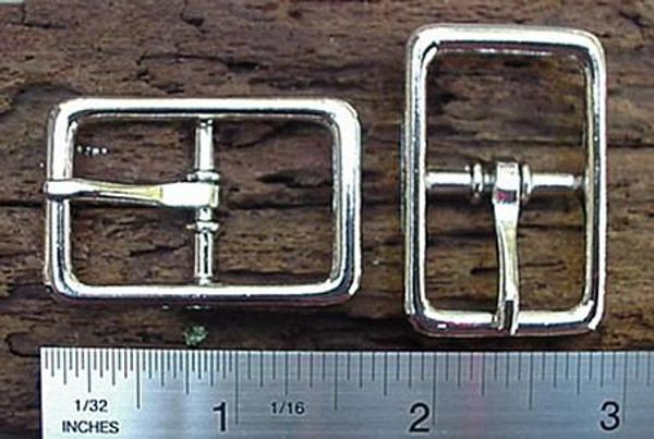 CENTER BAR BUCKLE BUCKLES 3/4" Nickel Finish 16 pieces