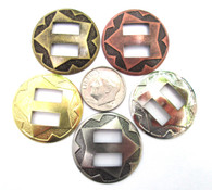 CONCHOS Mixed Colors 1" Round Western Star 25 pieces