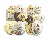 CONCHOS GRAB BAG! BIG Mixed Sizes Slotted 50 pieces
