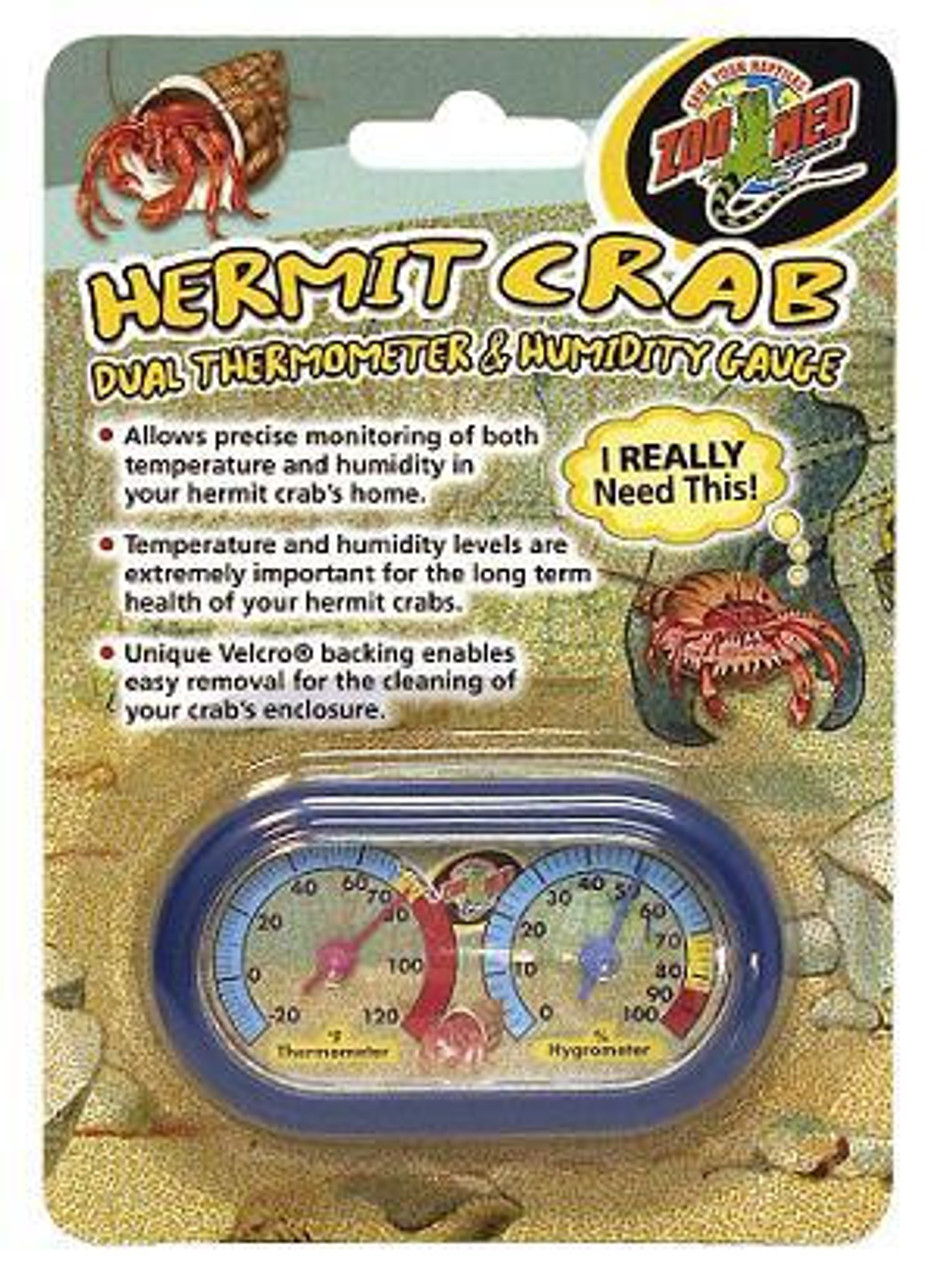 Hermit Crab Thermometer/Humidity Gauge - The Tye-Dyed Iguana