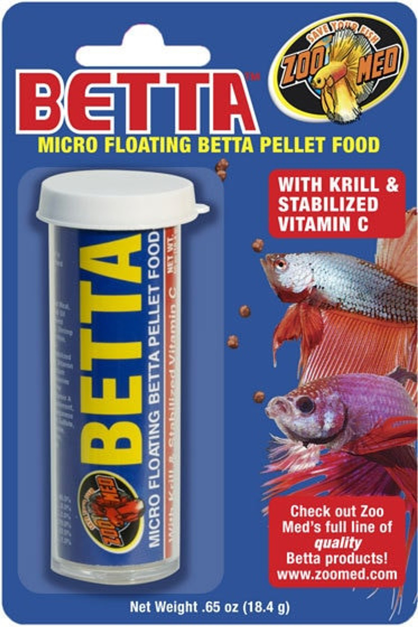 Betta Micro Floating Pellet Food 0.65 oz - The Tye-Dyed Iguana