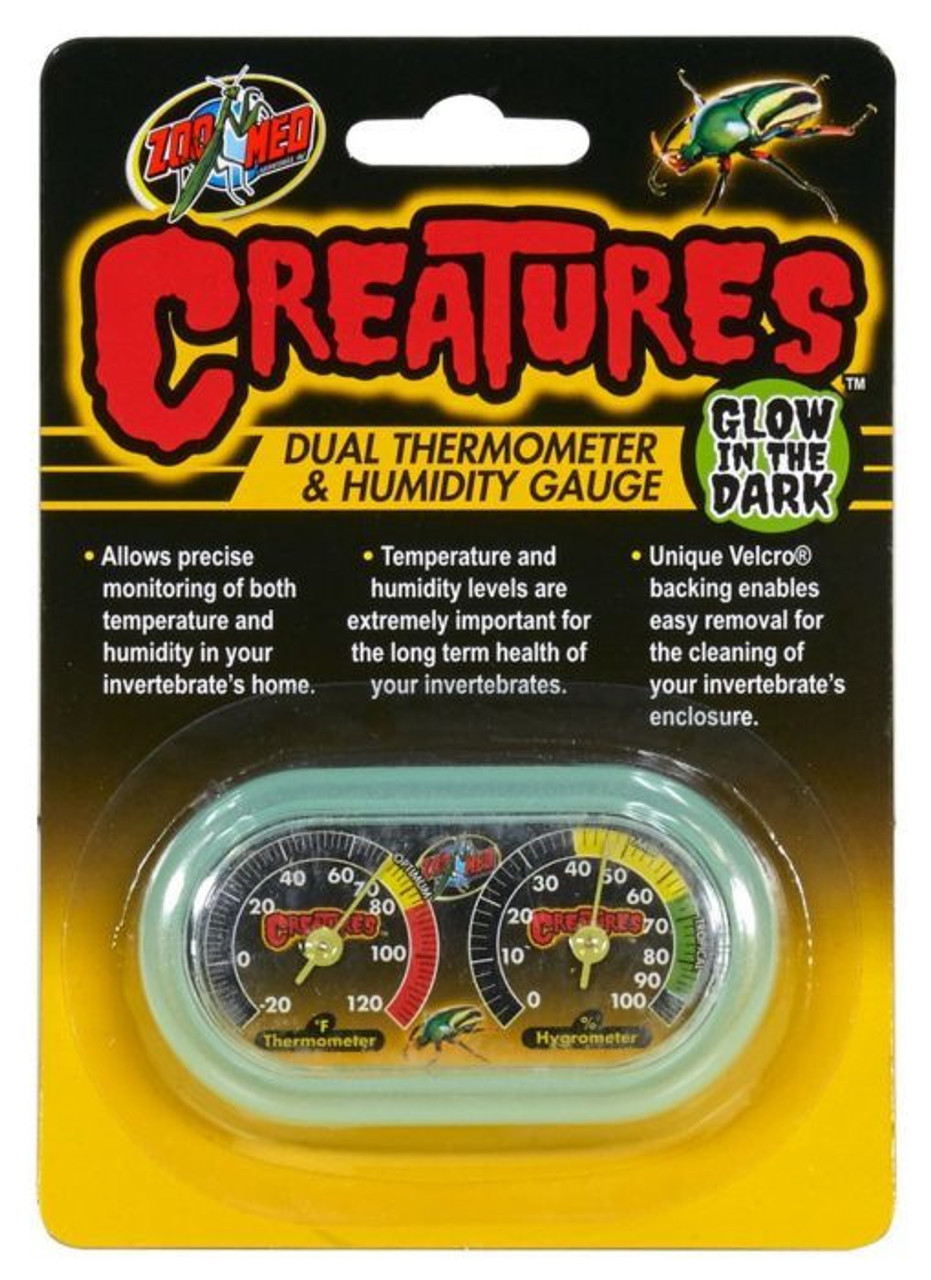 Creatures™ Dual Thermometer & Humidity Gauge - The Tye-Dyed Iguana -  Reptiles and Reptile Supplies in St. Louis.