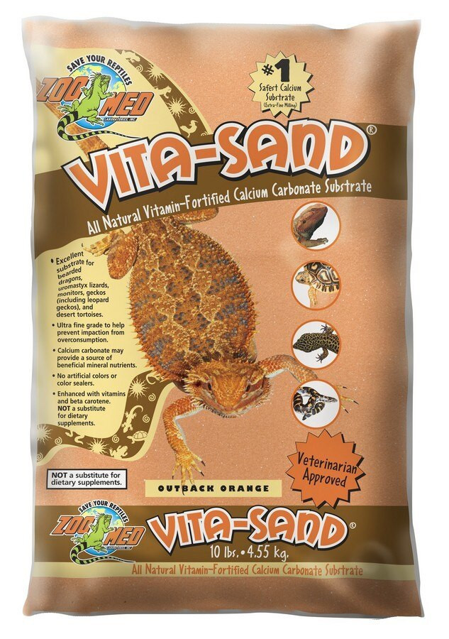 Vita Sand - Orange - 10 lbs - Zoo Med | Tye-Dyed Iguana