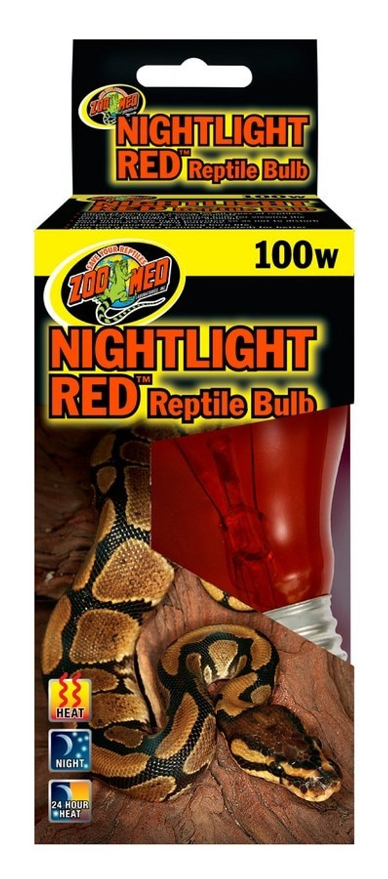 Zoo Med Nightlight Red Reptile Heat Bulb 25w 40W 60W or 100W 