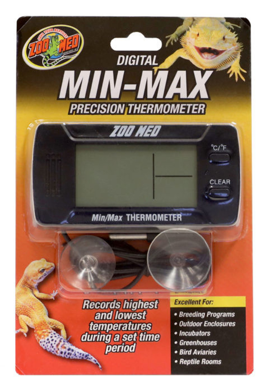 Digital MIN-MAX Precision Thermometer - The Tye-Dyed Iguana - Reptiles and  Reptile Supplies in St. Louis.