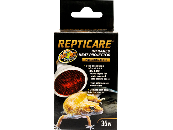 Zoo Med ReptiCare Infrared Heat Projector 35 watt The TyeDyed Iguana