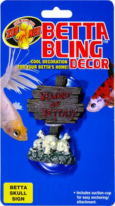 Betta Bling Decor Skull Sign - Zoo Med