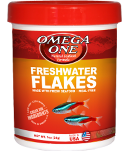Freshwater Flakes 0.42 oz - Omega One Freshwater Flakes 0.42 oz - Omega One