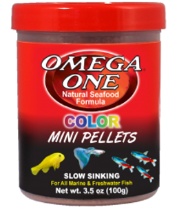 Color Mini Pellets 1.8 oz - Omega One Color Mini Pellets 1.8 oz - Omega One