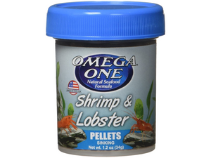 Shrimp & Lobster Pellets 1.2 oz - Omega One Shrimp & Lobster Pellets 1.2 oz - Omega One