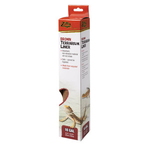 Brown Terrarium Liner 10 gal - Zilla Brown Terrarium Liner 10 gal - Zilla