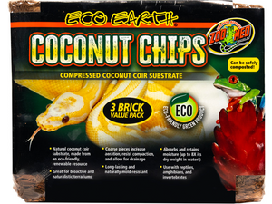 Coconut Chips Bricks 3 pk - Zoo Med Coconut Chips Bricks 3 pk - Zoo Med