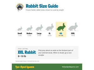 Frozen Rabbit - XXL 8-9.99 lbs