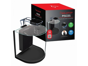 PISCES All - in - One Nano Bowfront Glass Aquarium Kit - Aquatop