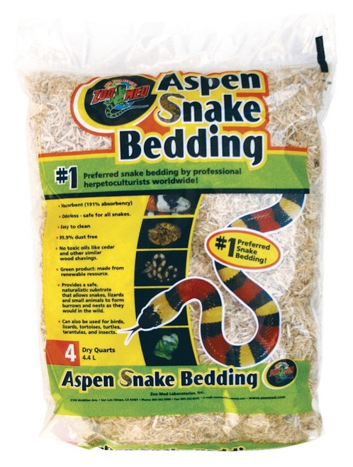 Aspen Snake Bedding 4 qt