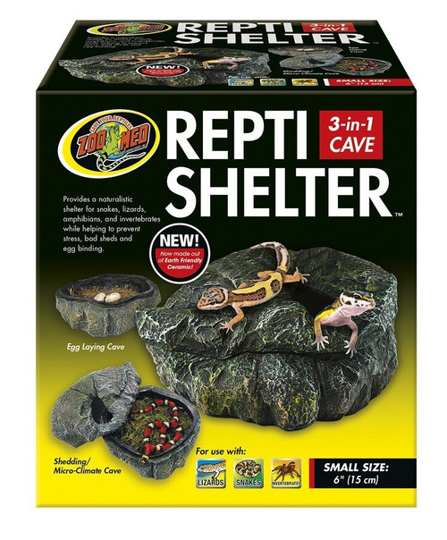 Repti Shelter 3 in 1 Cave Small