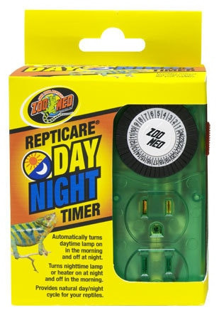 THE RETINOTIME 12点セット Repticare Day & Night Timer - Zoo Med | Tye-Dyed Iguana