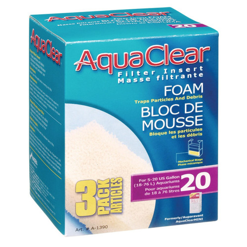 Aqua Clear 20 Foam (3 pack)