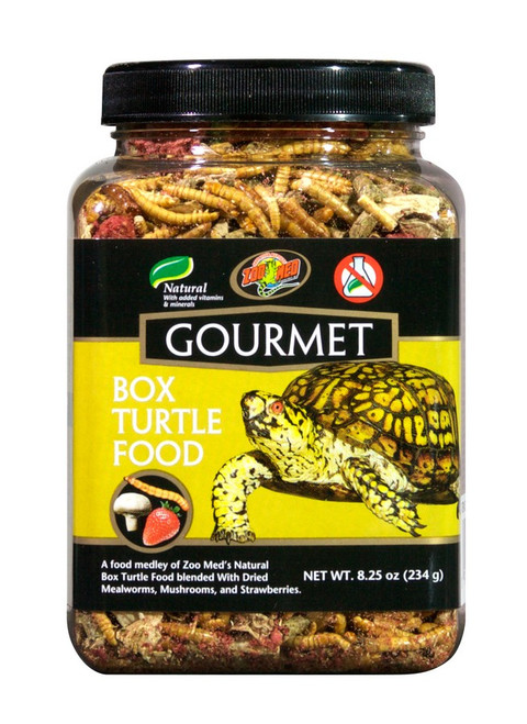 Gourmet Box Turtle Food 8.25 oz - Zoo Med Gourmet Box Turtle Food 8.25 oz - Zoo Med