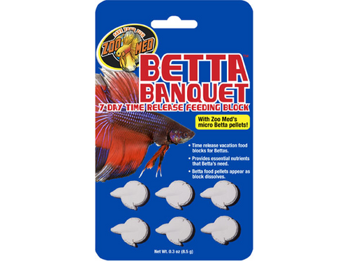 Betta Banquet Block 7 Day 6 pk - Zoo Med Betta Banquet Block 7 Day 6 pk - Zoo Med