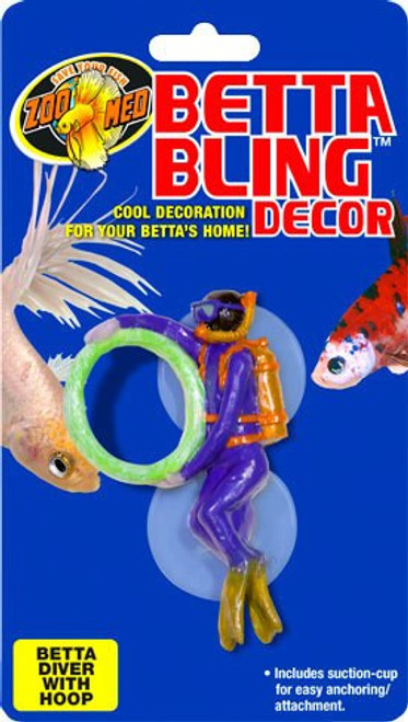 Betta Bling Decor - Diver w/ Hoop