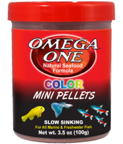 Color Mini Pellets 3.5 oz - Omega One Color Mini Pellets 3.5 oz - Omega One