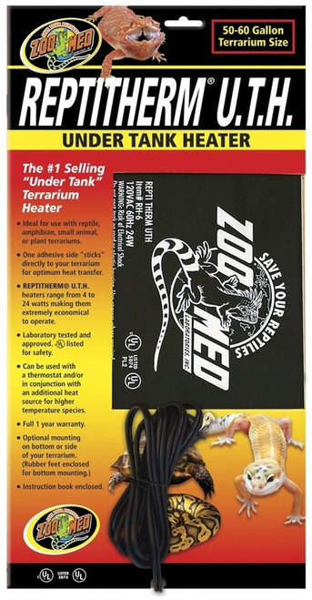 ReptiTherm Under Tank Heater 50-60 gal - Zoo Med ReptiTherm Under Tank Heater 50-60 gal - Zoo Med