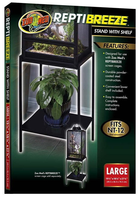 Zoo Med ReptiBreeze Stand with Shelf Large