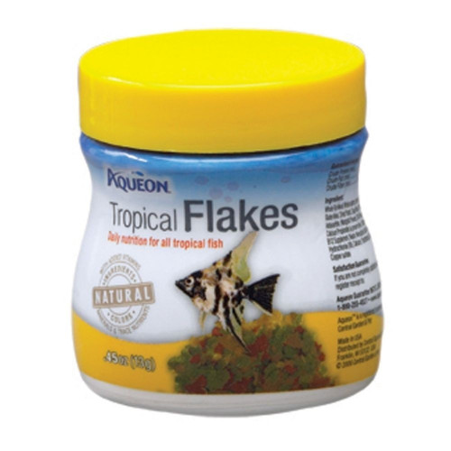Aqueon Tropical Flaked Fish Food .45oz Jar The TyeDyed Iguana