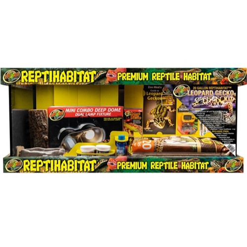 20 Gallon Long ReptiHabitat Leopard Gecko Kit - Zoo Med
