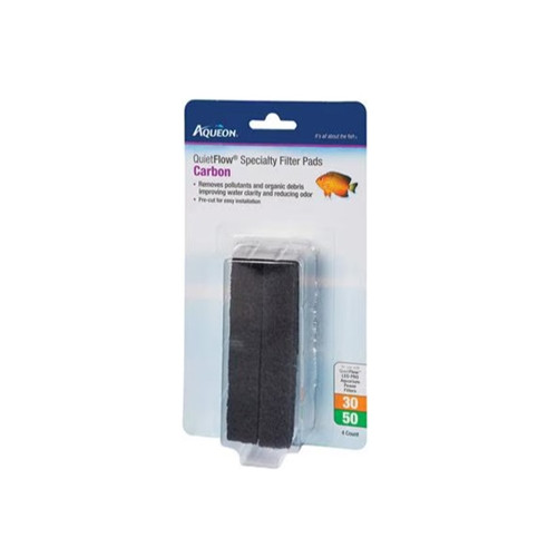 Carbon - 30/50 - 1pk Specialty Filter Pads- Aqueon