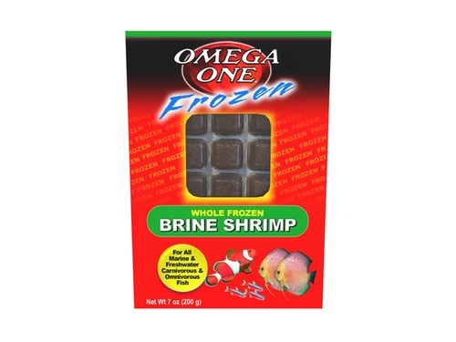 Frozen Brine Shrimp 7 oz Cube - Omega One