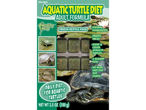Frozen Aquatic Turtle Diet - Adult Formula 3.5 oz - Healthy Herp