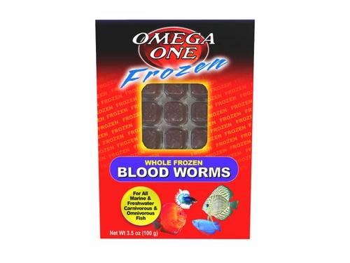 Frozen Blood Worms 3.5 oz Cube - Omega One