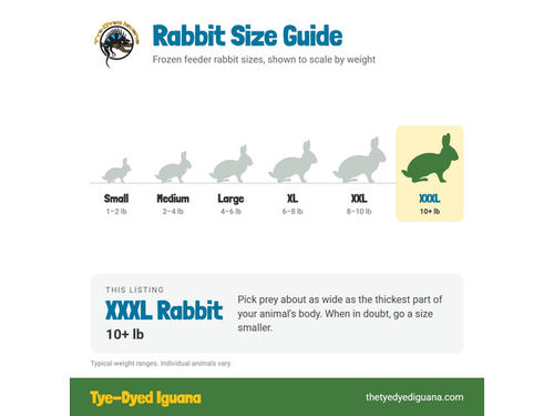 Frozen Rabbit - XXXL 10+ lbs