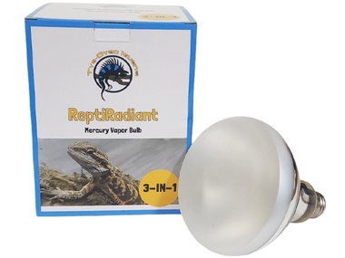 ReptiRadiant mercury vapor UVB bulb from The Tye-Dyed Iguana