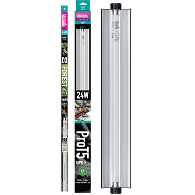 Pro T5 UVB Lighting Kit - Forest 6% - 24W - Arcadia | Tye-Dyed Iguana